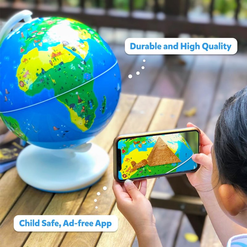 PlayShifu Orboot Earth – Interactive AR World Globe for Kids: 1000+ Facts on Animals, Places & Monuments | Tech-Powered STEM Learning Toy & Gift, Ages 4–10
