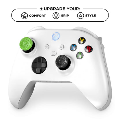 KontrolFreek No-Slip Thumb Grips for Xbox Series X (XBX) and Xbox One (XB1) Controller | 4-Pack | Green and Black