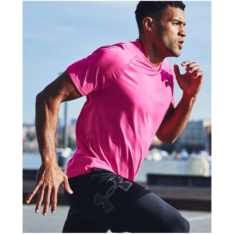 Under Armour Men's Tech 2.0 Short-Sleeve T-Shirt , Pink Surge (687)/Black, XX-Large Tall