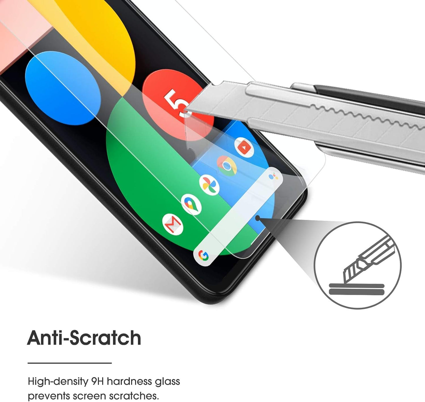 OMOTON 3+2 Pack for Google Pixel 9 Pro XL Screen Protector 6.8 Inch, 3 Tempered Glass Film & 2 Camera Lens Protector, Bubble-free, HD Clear, Not for 9 Pro/ 9