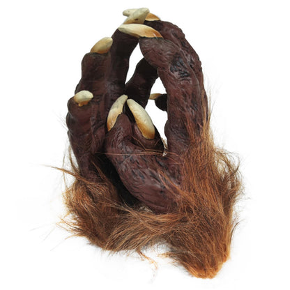 Skeleton Gloves Hairy Werewolf Hand Claws Gloves Halloween Wolf Werewolf Cat Paw Glove Costumes Gothic Devil Vampire Glove