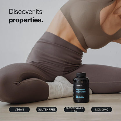 Magnesium Glycinate (Bisglycinate), Chelated Magnesium Supplements | 180 Vegan Premium Magnesium Capsules (3 Month Supply) | Providing 350mg Elemental Magnesium | Zenement