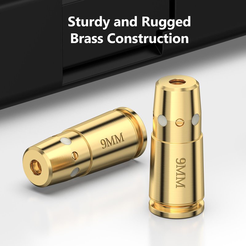 MidTen 9mm Laser Bore Sighter with 4 Sets of Batteries, Bore Sight Laser Zeroing Works Quickly and Effectively
