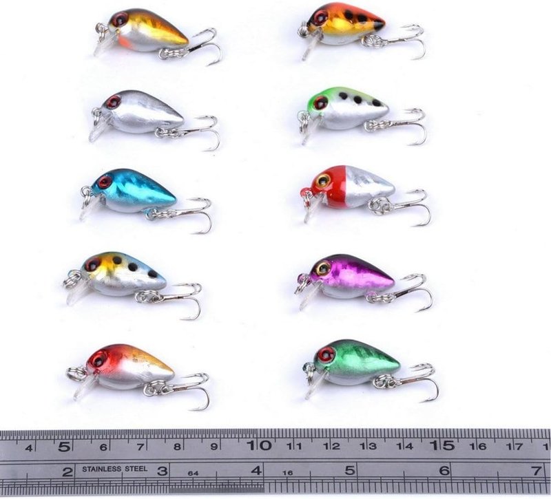 Sougayilang Fishing Lures - Life-Like Minnow VIB Bait with Treble Hook | Sinking Crankbait for Bass, Trout, Walleye