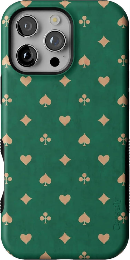 Casely iPhone 16 Pro Case | Fit Check | Neutral Checkerboard | Compatible with MagSafe | Bold Protective Design