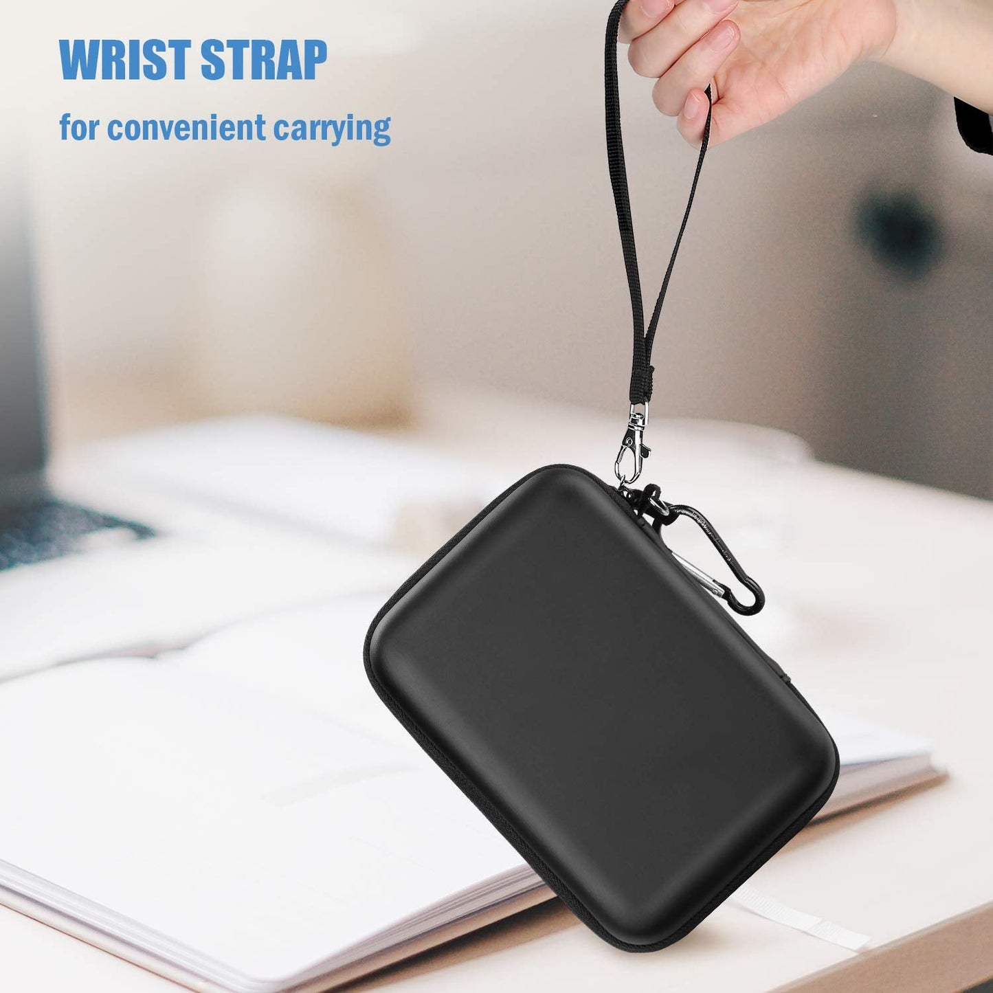ProCase [Holds 2 Piece] External Hard Drive Case 2.5 Inch，Compatible for Seagate Expansion, Seagate Backup Plus, Canvio Basics Portable Hard Drive, WD Elements (Black)