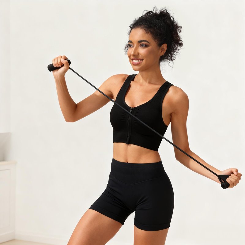 SPORME RUNNING Zip Front Sports Bra for Women - Medium Support Racerback Workout Bra with Removable Pads & Double Hooks（Black）