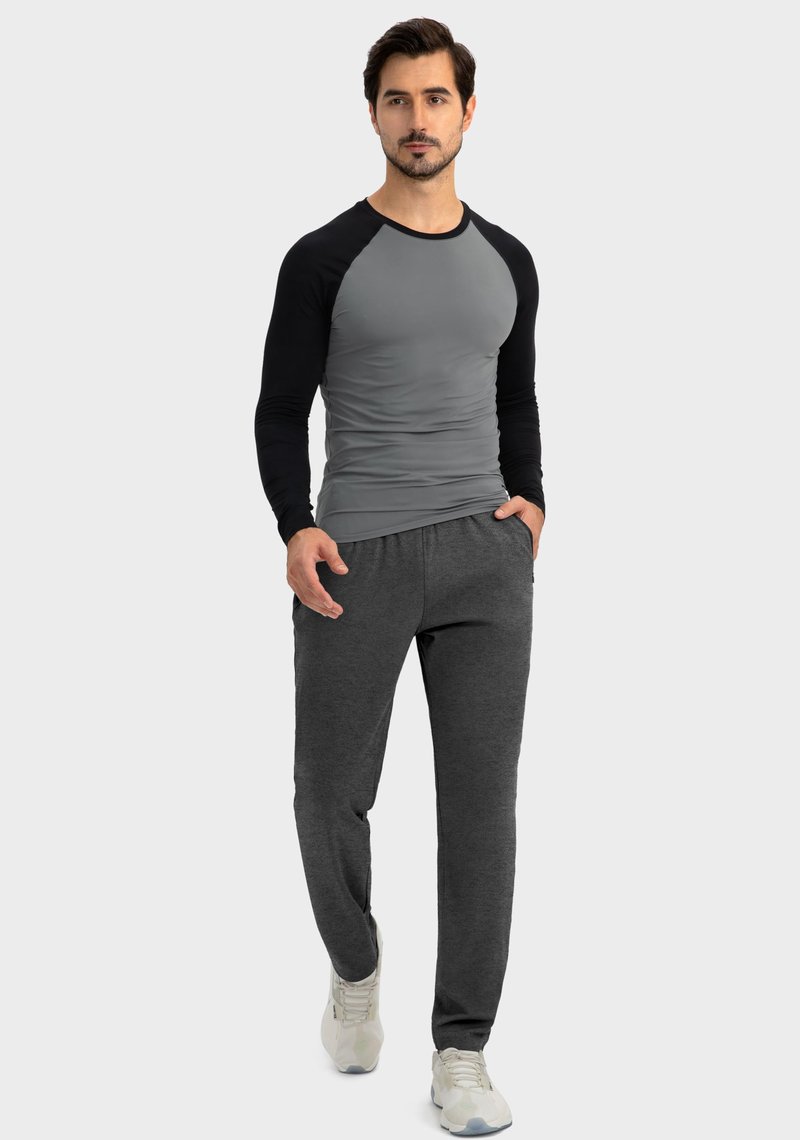 G Gradual Men's Sweatpants with Zipper Pockets Tapered Joggers for Men Athletic Pants for Workout, Jogging, Running (Heathered Black, 3X-Large)