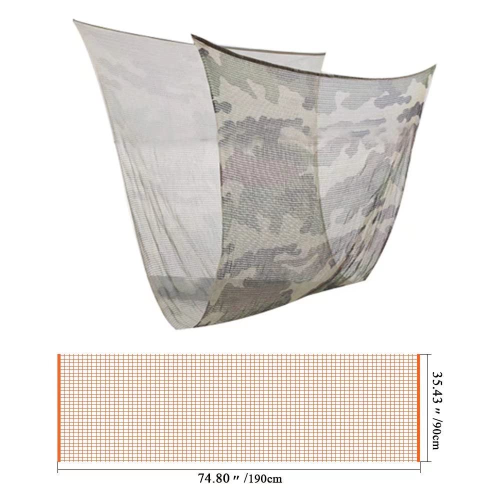 LOOGU Tactical Mesh Net Camo Scarf for Wargame,Sports & Other Outdoor Activities (Woodland Camo)