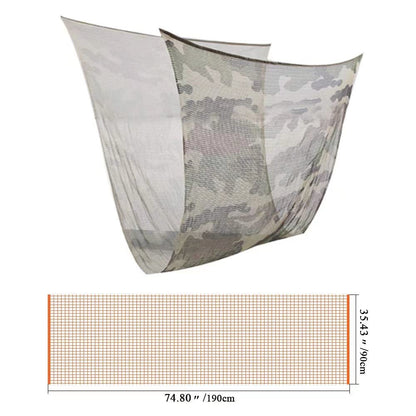 LOOGU Tactical Mesh Net Camo Scarf for Wargame,Sports & Other Outdoor Activities (Woodland Camo)