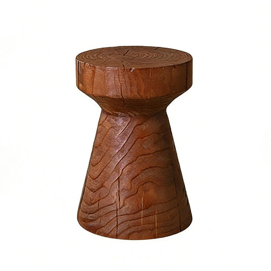 LDKFLKR Solid Wood Small Side Table, Accent Table Freeform Natural Plant Stand Coffee Table Pedestal Display Stand Accent Stool for Living Room Bedroom Entryway Office Home Decor,G