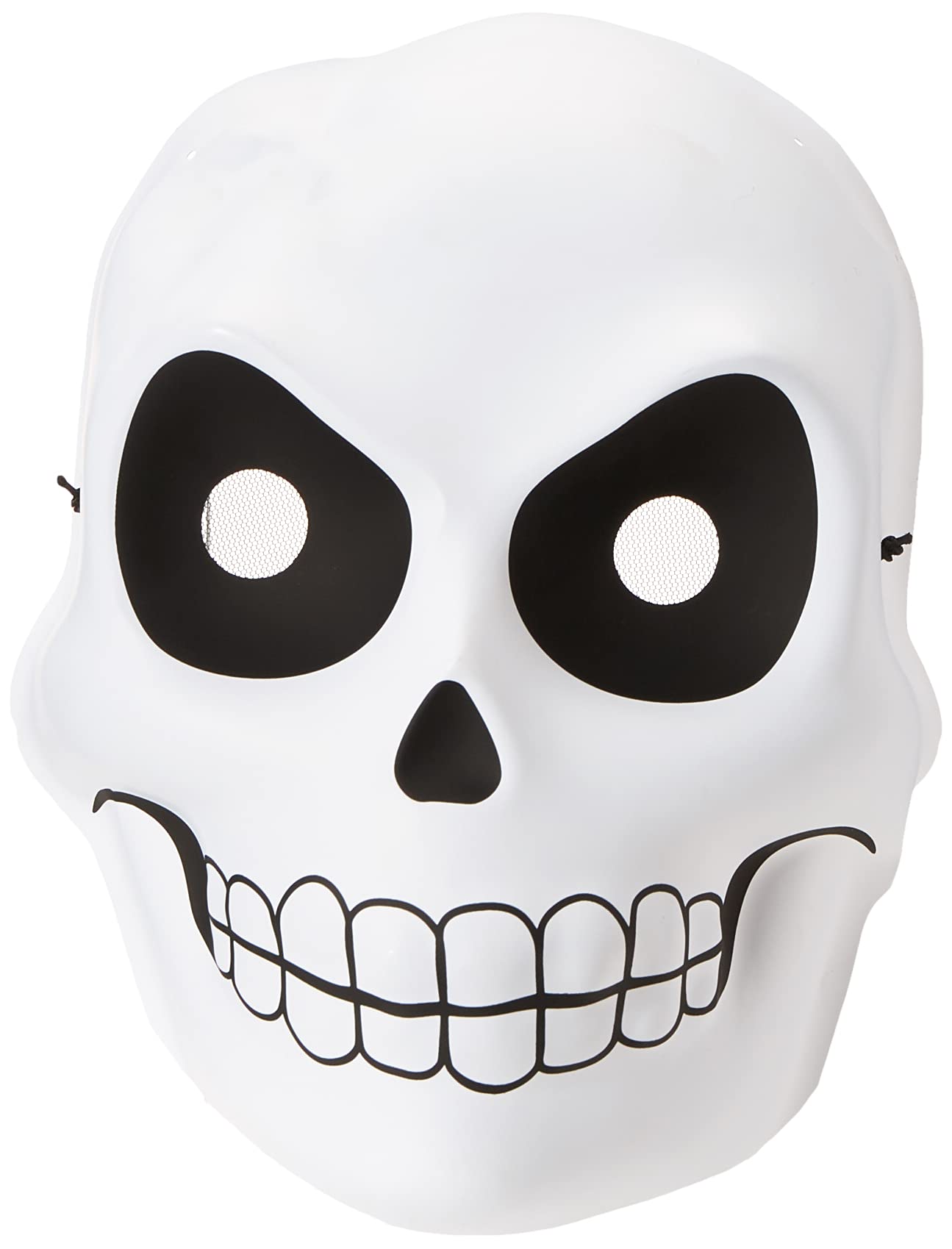 Disguise Reaper Costume Mask Accessory, White/Black, One Size Adult