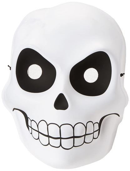 Disguise Reaper Costume Mask Accessory, White/Black, One Size Adult