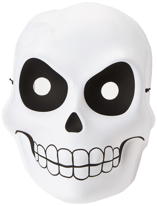 Disguise Reaper Costume Mask Accessory, White/Black, One Size Adult