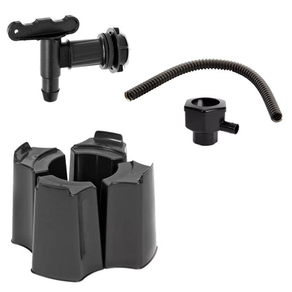 100L Black Slimline Space Saver Water Butt Kit Complete with Stand, Lid and Diverter Rain Saver For Gardens & Decking Areas