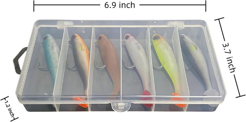 Soft Swimbait Lures - Pre-Rigged Fishing Baits with Realistic Vibration & Slow Sinking Action | Ideal for Bass, Trout, Crappie & Walleye