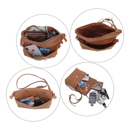 Gladdon Small Crossbody Bags for Women Cross Body Purse Shoulder Bag Brown1