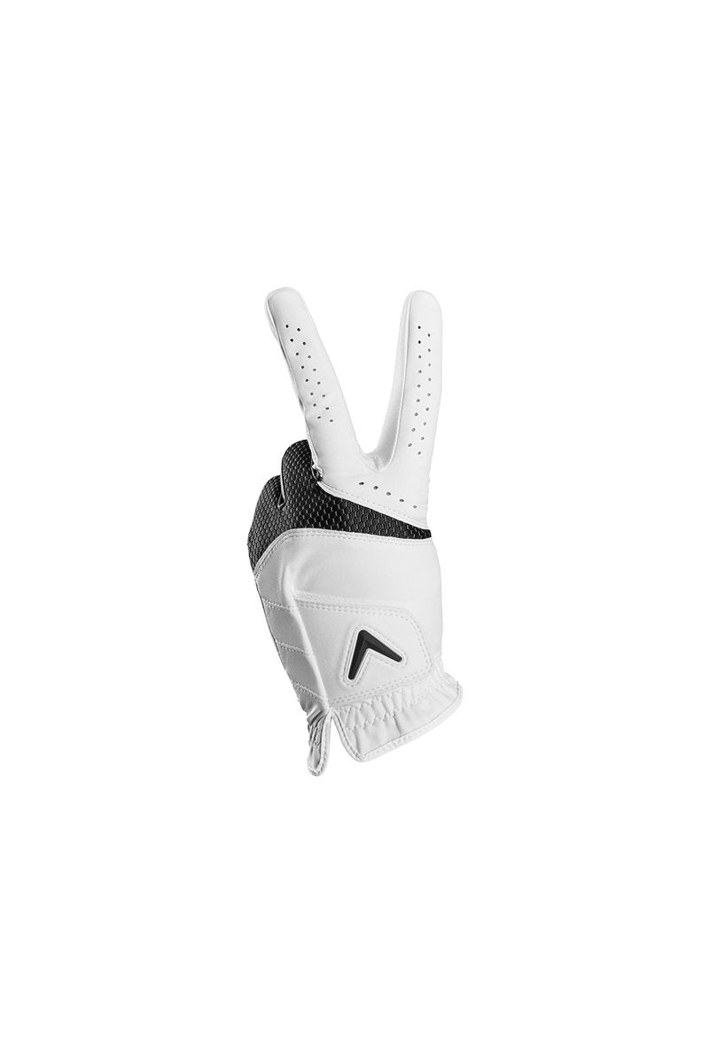 Callaway Golf Weather Spann Glove (Worn on Left Hand,White,Small,Ladies)