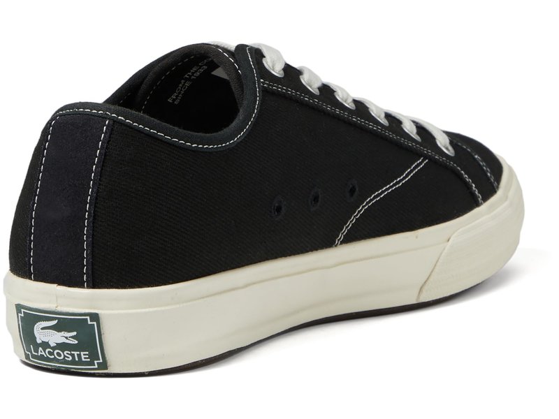 Lacoste Men's BACKCOURT Sneaker, BLK/Off WHT, 10.5