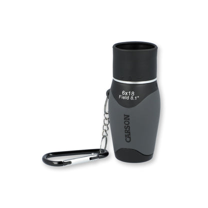 Carson MiniMight 6x18mm Pocket Monocular with Carabiner Clip (MM-618)