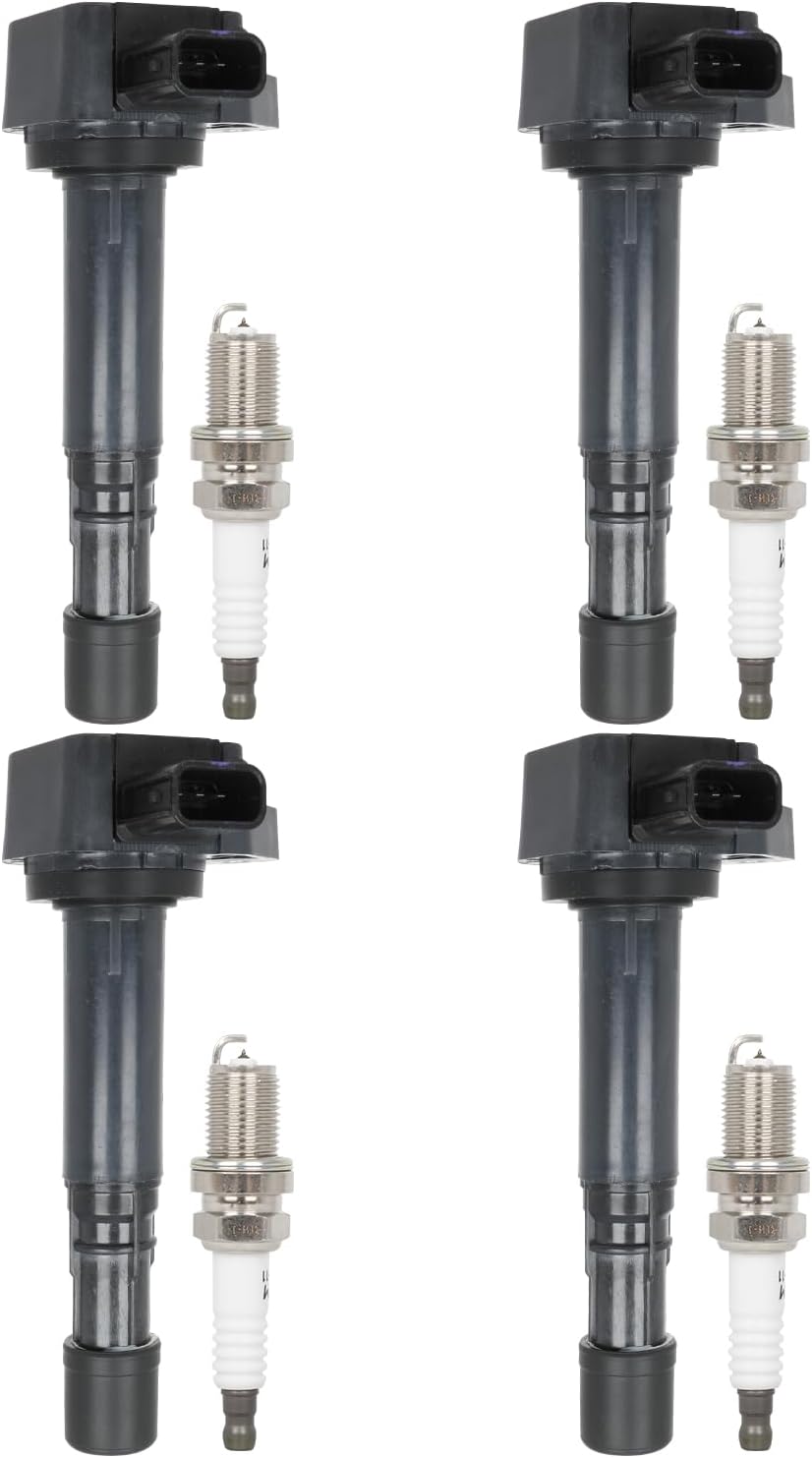 ECCPP 3 ignition coils with 3 iridium Spark Plugs,UF808,coils packs,for Smart Fortwo 2016-2017 0.9L‎224332428R,UF-808