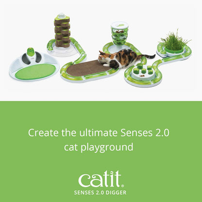 Catit Senses 2.0 Digger Interactive Slow Feeder - Turn Mealtime into Play Time