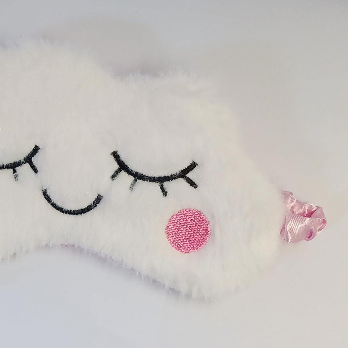 Cute Animal Sleeping Mask Soft Plush Blindfold Cute Rabbit Panda Koala Eye Cover Eyeshade for Kids Teens Girls Women (Flamingo)
