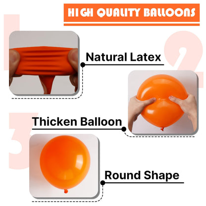 PartyWoo Balloons 145 pcs Different Sizes of 18 12 10 5 Inch Orange Fall Balloon Arch Kit Garland for Thanksgiving Halloween Little Cutie Baby Shower Birthday Party Decorations Orange-Y9