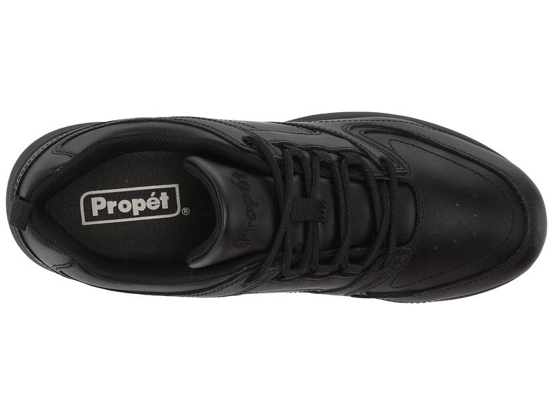 Propét Women's LifeWalker Sport Sneakers, Black, 7 X-Wide US