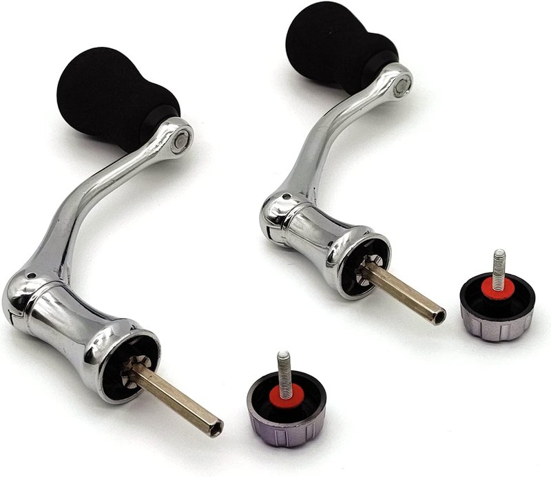 Fishing Spinning Reel Handle Replacement - All-Metal EVA Grip | 2 Pack, Large/X-Large