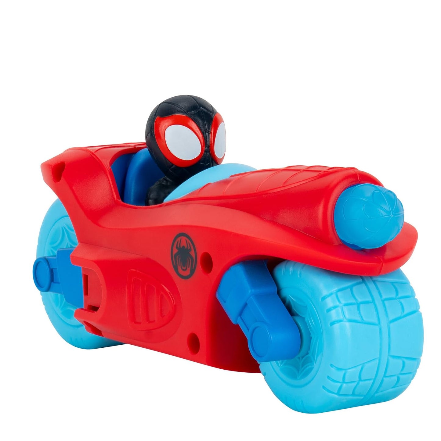 Jazwares Marvel Spidey and His Amazing Friends Spidey Team Split Racer - 8.5-Inch Three-in-One Vehicle with Web Darts, Sound Effects, and Phrases