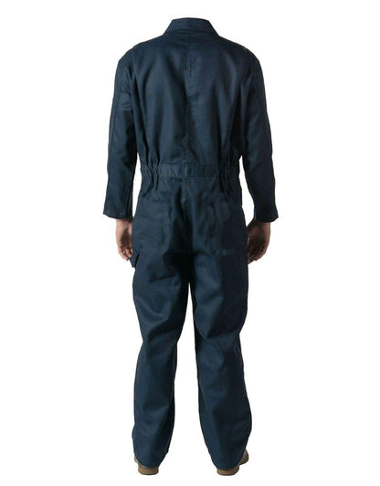 GRS Mens C2 Dark Navy Work Overall - Protective Coverall Workwear Boiler Suit for Mechanics Workshop Warehouse College Student Garages DIY (Medium - 42" Chest)