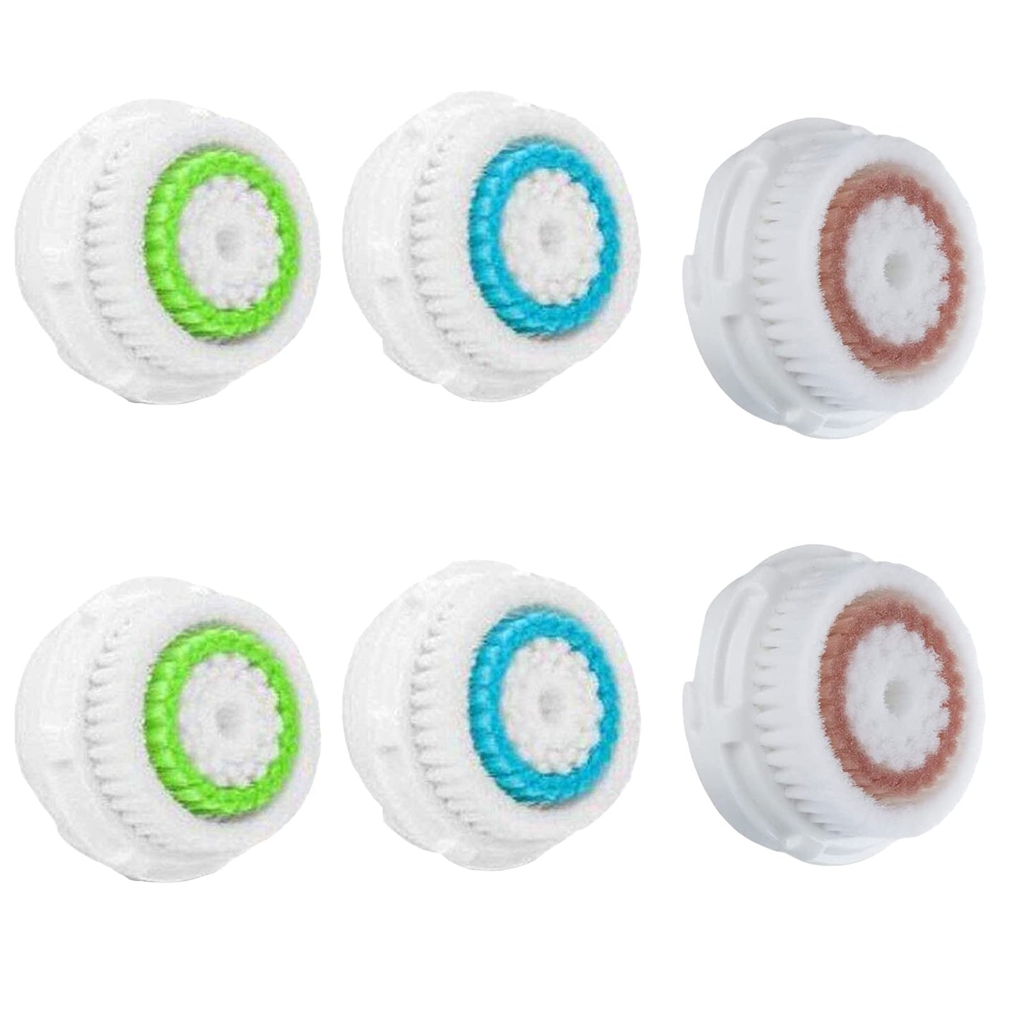 Facial Cleansing Brush Head Replacements Compatible with Clarisonic Mia 1, Mia 2, Mia Fit, Alpha Fit, Smart Profile Uplift, Deep Pore Face Brush Head Replacement Cleaning Tool(Mutil Color)