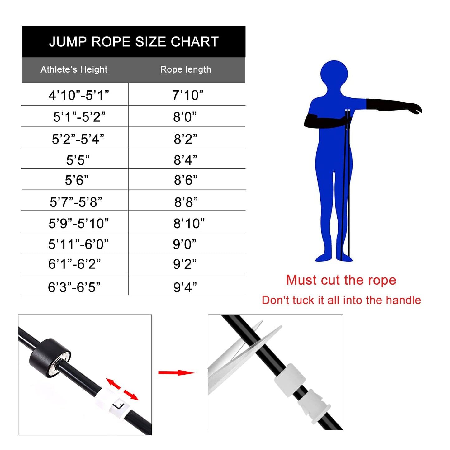 Gaoykai Weighted Jump Rope for Women,Men,Heavy Jump Rope with Adjustable Bold PVC Rope,Ball Bearing Aluminum Handle,Great for Crossfit Training, Boxing, and MMA Workouts