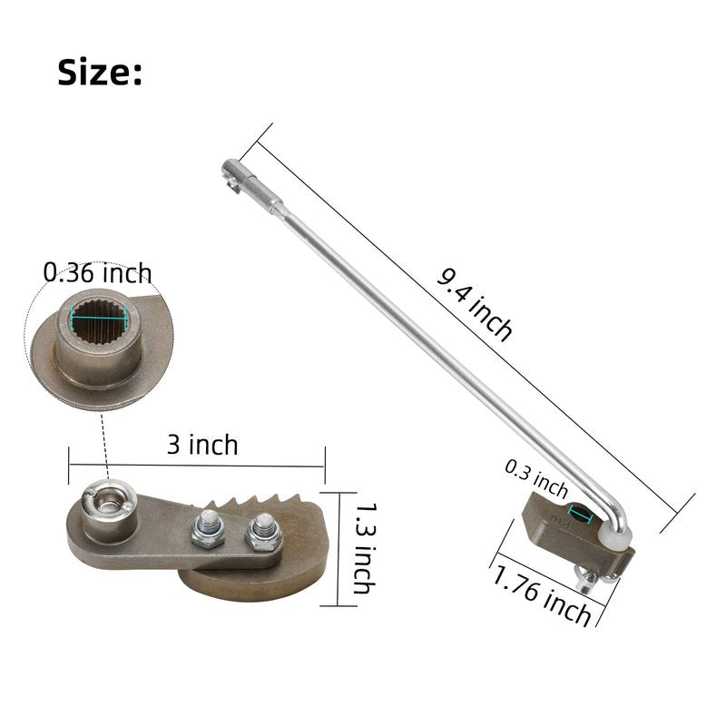 Roykaw Golf Cart Park Brake Latch Kit Replacement Compatible with Club Car DS/Carryall 1995-up Gas and Electric Vehicles, Contents Park Brake Rod and Pawl, OEM# 101187702, 10198501, 1017322