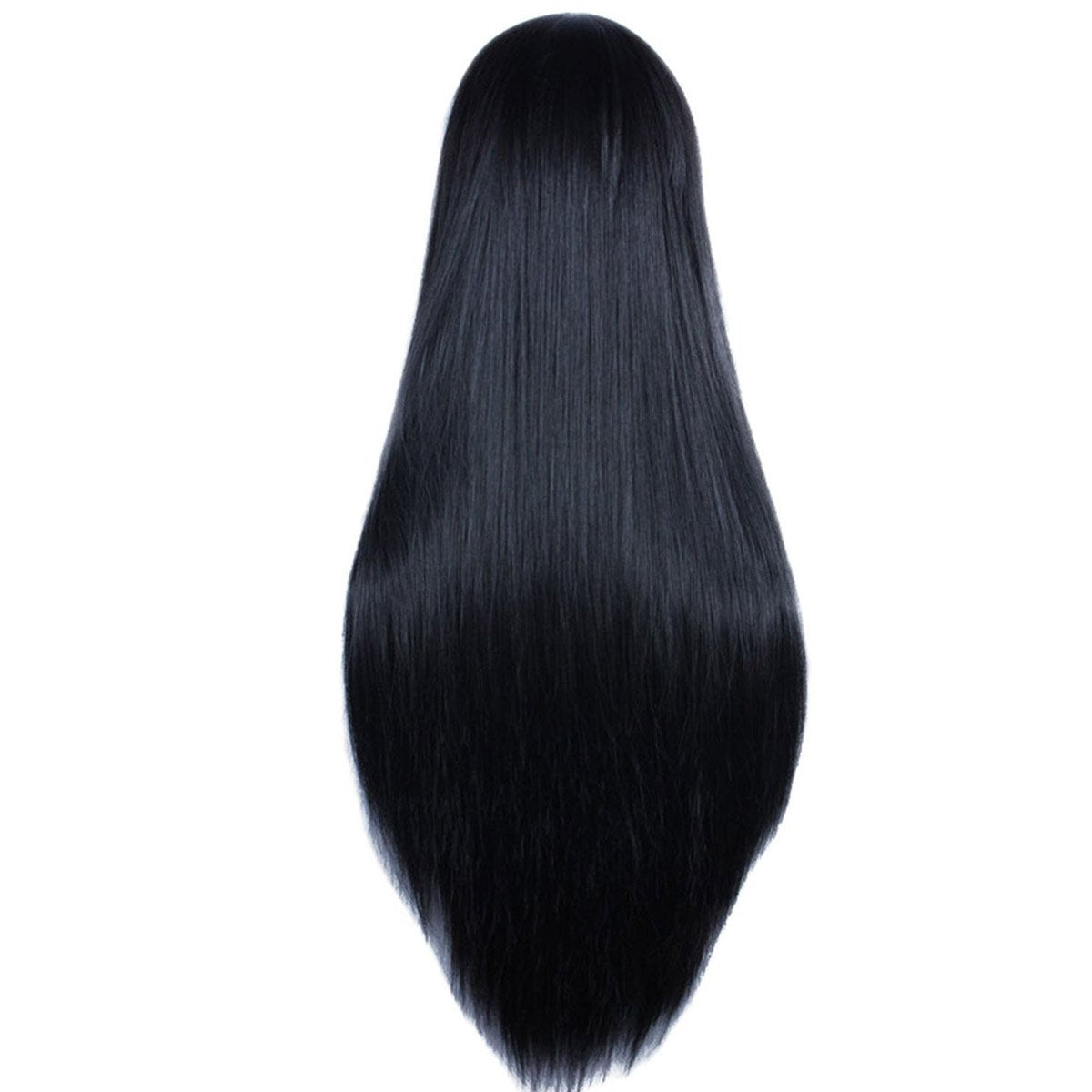 Akstore Wigs 32 inch Long Straight Anime Fashion Women's Cosplay Wig(Black)