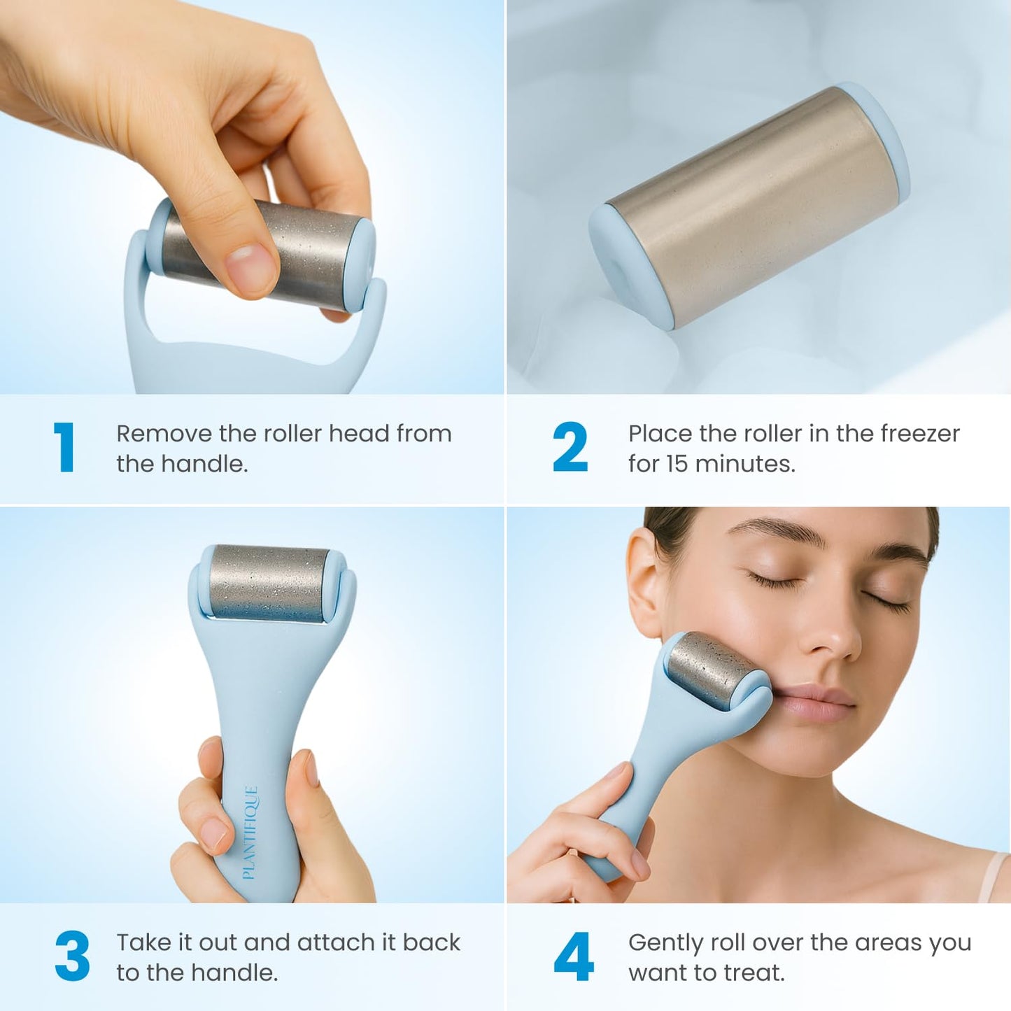 PLANTIFIQUE Jade Roller & Gua Sha Set – Real Jade Facial Tools for Skin Care Routine – Certified Face Massager for Radiant Skin