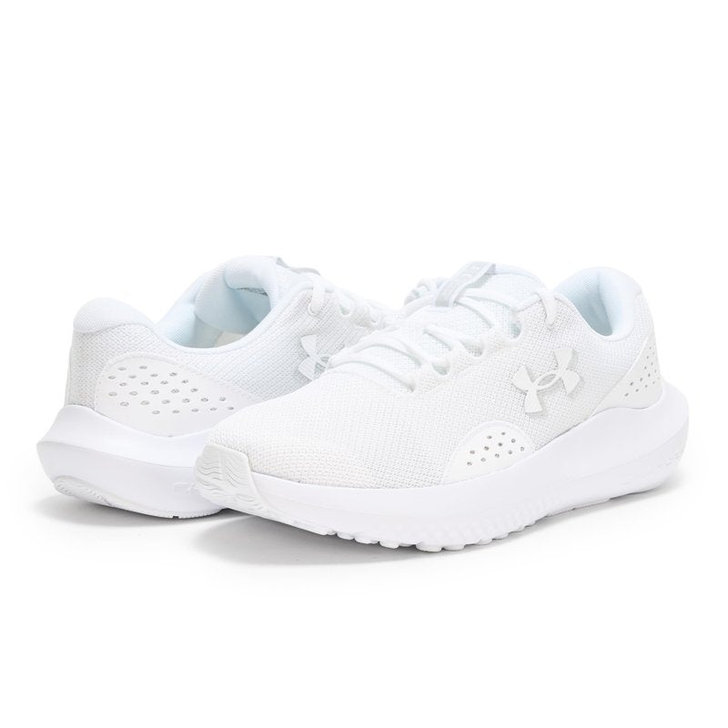 Under Armour Men's Charged Surge 4, (101) White/White/White, 17, US