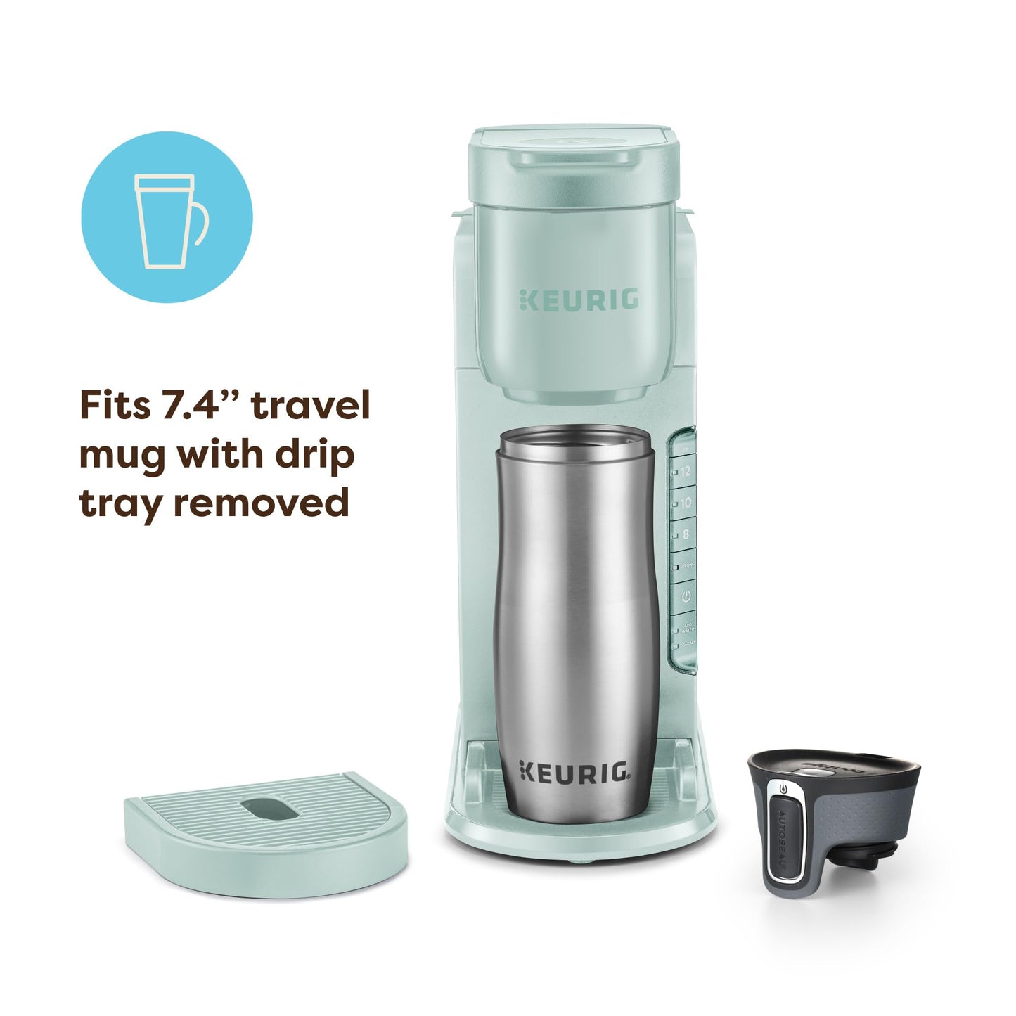 Keurig K-Express Single Serve K-Cup Pod Coffee Maker, 3 Brew Sizes, Strong Button Feature, 42oz Removable Reservoir, Black