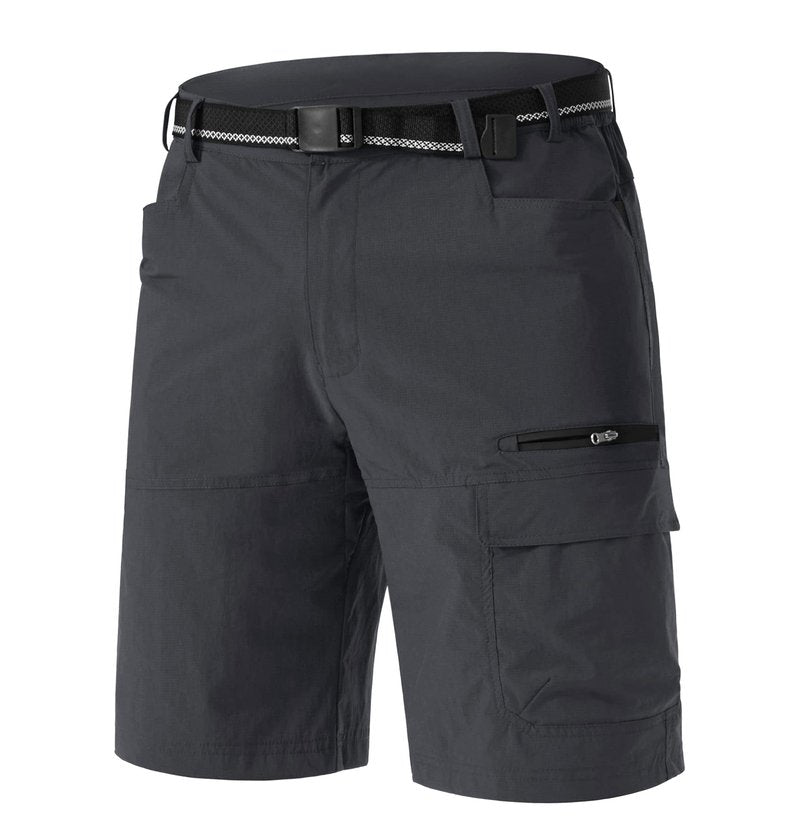 TACVASEN Mens Shorts Casual Golf Dress 10" Summer Cargo Travel Shorts Lightweight Quick Dry Water Resistant Hiking Fishing Dark Gray 40