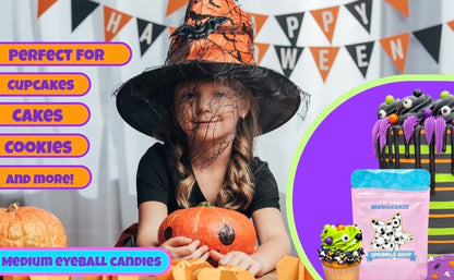 Manvscakes Sprinkles - Themed Sprinkles for Cake Decorating, Sprinkle Mix for Cookies, Ice Cream, Fondant Cake, Caramel Apples, Cupcakes & Other Desserts, Assorted Halloween & Fall Sprinkles, 4 oz