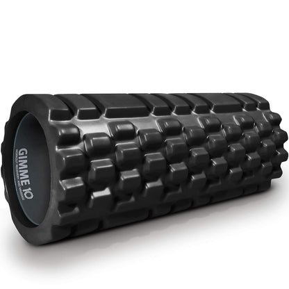 3-Zone Textured Foam Roller - Medium Density, 500 lb Capacity, Ultra-Light 12.5” Design for Deep Muscle Massage, Built to Last with Patented Technology