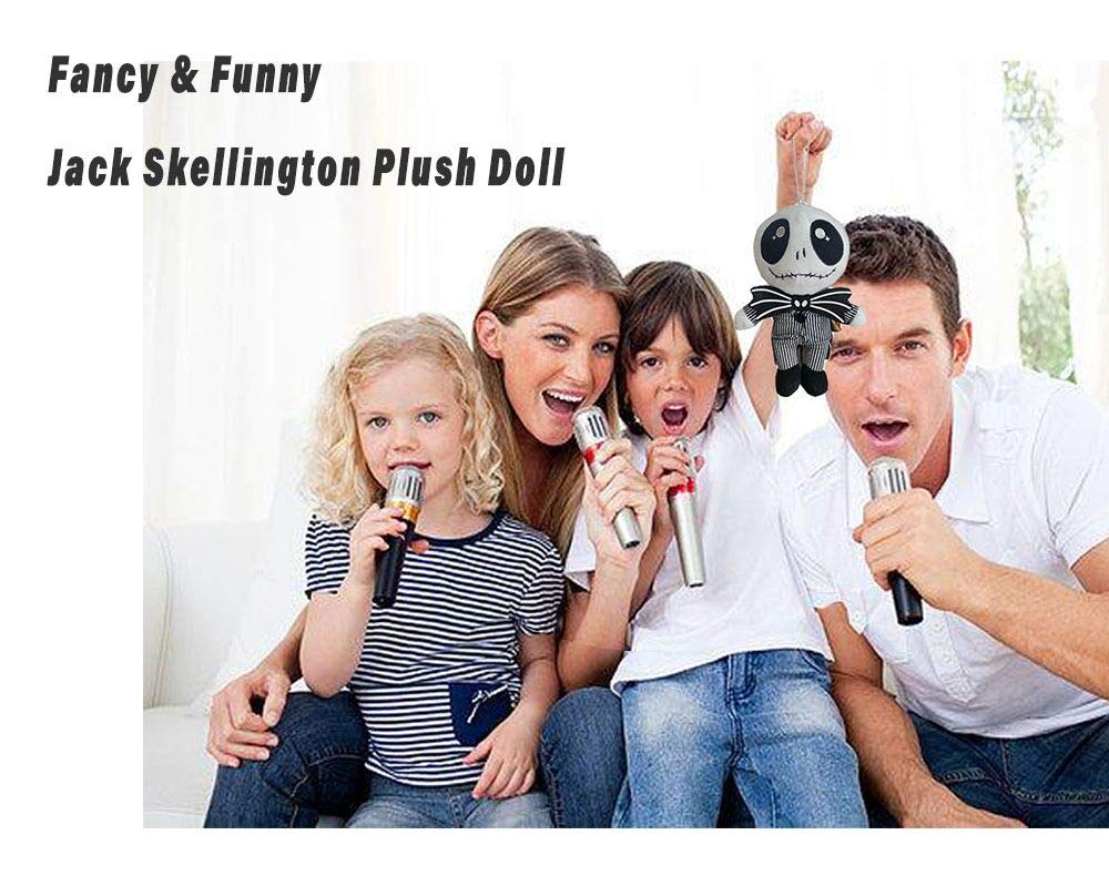illuOKey Jack Skellington Plush Doll Nightmare Before Christmas Toys - Pumpkin King Plush Stuffed Lovely Baby Dolls, 9.5 Inches