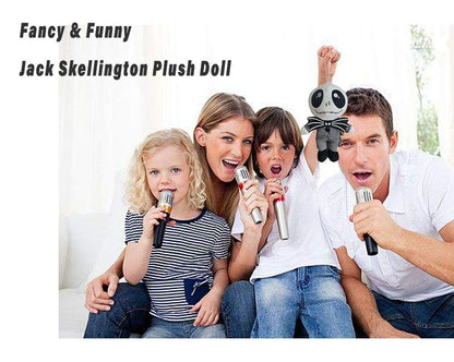 illuOKey Jack Skellington Plush Doll Nightmare Before Christmas Toys - Pumpkin King Plush Stuffed Lovely Baby Dolls, 9.5 Inches