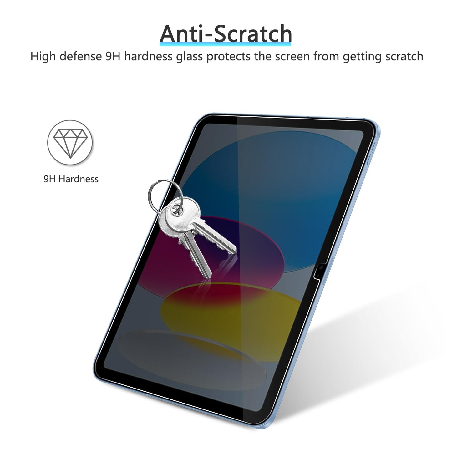OMOTON Screen Protector for iPad Air 5th 4th Generation (Air 5/4, 10.9 Inch, 2022/2020) iPad Pro 11 Inch (2022/2021/2020/2019) Tablet - Tempered Glass, Case Friendly, Apple Pencil Compatible, 2 Pack