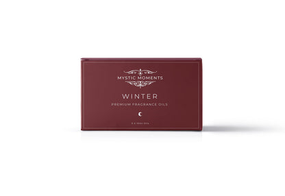 Mystic Moments | Winter Fragrance Oil Gift Starter Pack 5x10ml | Frankincense, Mulled Wine, Orange & Cinnamon, Vanilla, Yuletide Spice | Perfect as a Gift