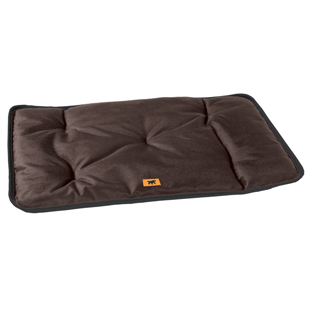 Ferplast Dog Mat & Cat Mat - Dog Bed Small Washable - Dog Mattress - Waterproof & Scratchproof - Mat For Cars, Dog Houses, Kennels and Dog Baskets - Soft Dog Bed - Jolly - 57 x 38 CM, S, BROWN