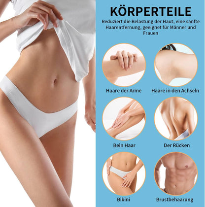 Hair Removal Without Shaving, Crystal Hair Remover, Washable Nano Epilator for Men and Women, Reusable Magic Crystal Hair Remover, Stone for Body, Legs, Arms, Back Exfoliating (Blu)