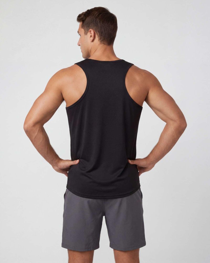 Real Essentials 5 Pack: Men's Dry-Fit Muscle Tank Top Sleeveless Shirts Workout Tees Athletic Gym (Big & Tall Available)
