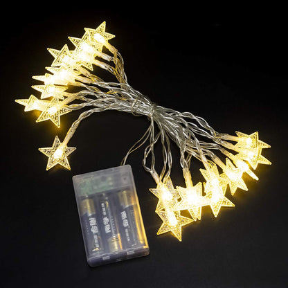 Star String Lights Battery Operated 40 LED 19.6FT Twinkle Little Star Lights Indoor Starry Fairy Lights Warm White for Patio Wedding Bedroom Christmas Home Decoration